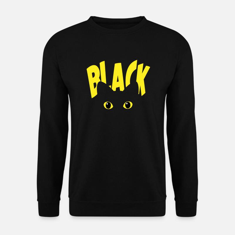 Halloween Black cat - Unisex Sweatshirt - black