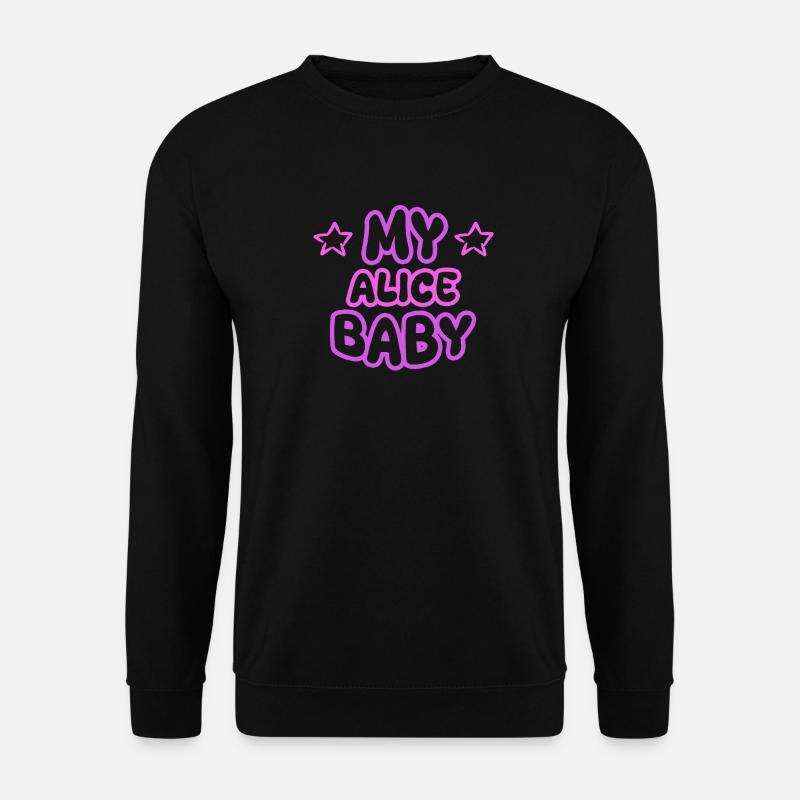 Vorname Alice - Unisex Pullover - Schwarz