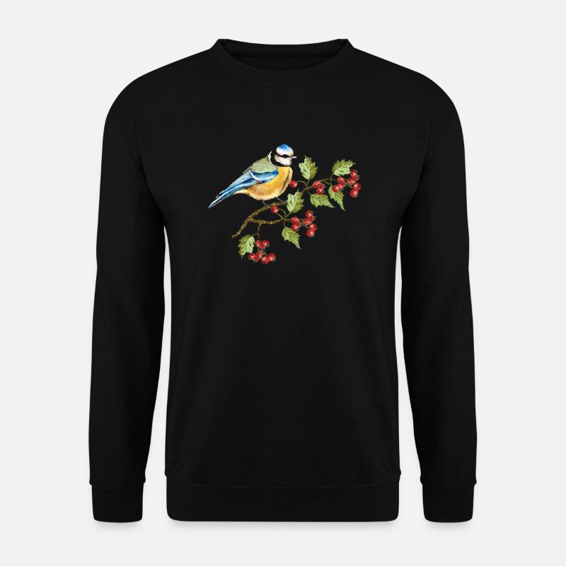 Bunter Vogel - Unisex Pullover - Schwarz