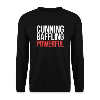 Cunning Baffling Powerful 6 - Unisex Pullover - Schwarz - Vorne - Alina (178cm) & Michal (187cm)