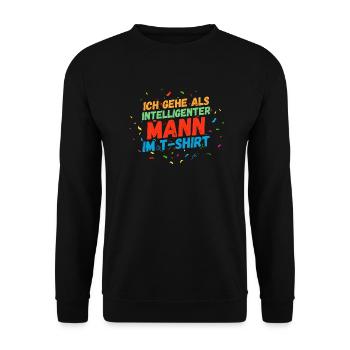 Carnival Costume Carnival - Unisex Sweatshirt - black - Front - Alina (178cm) & Michal (187cm)