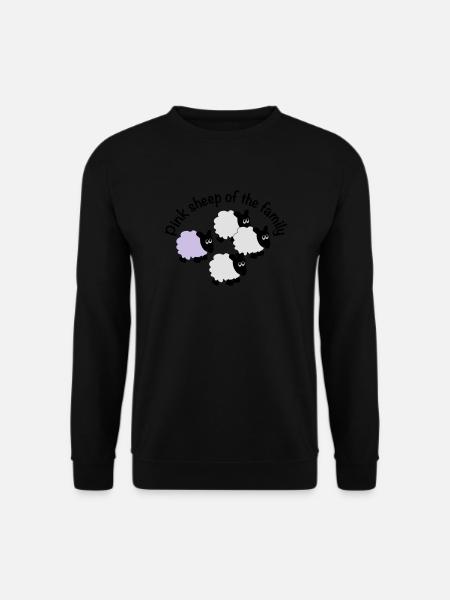 Pink sheep of the family - Unisex Sweatshirt - black