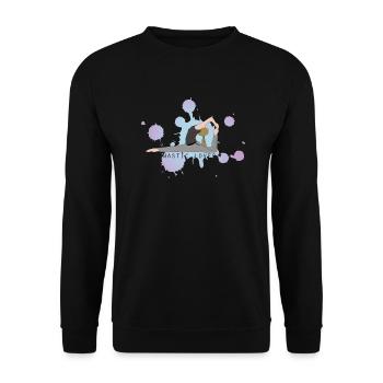 gymnastic lover - Unisex Pullover - Schwarz - Vorne - Alina (178cm) & Michal (187cm)