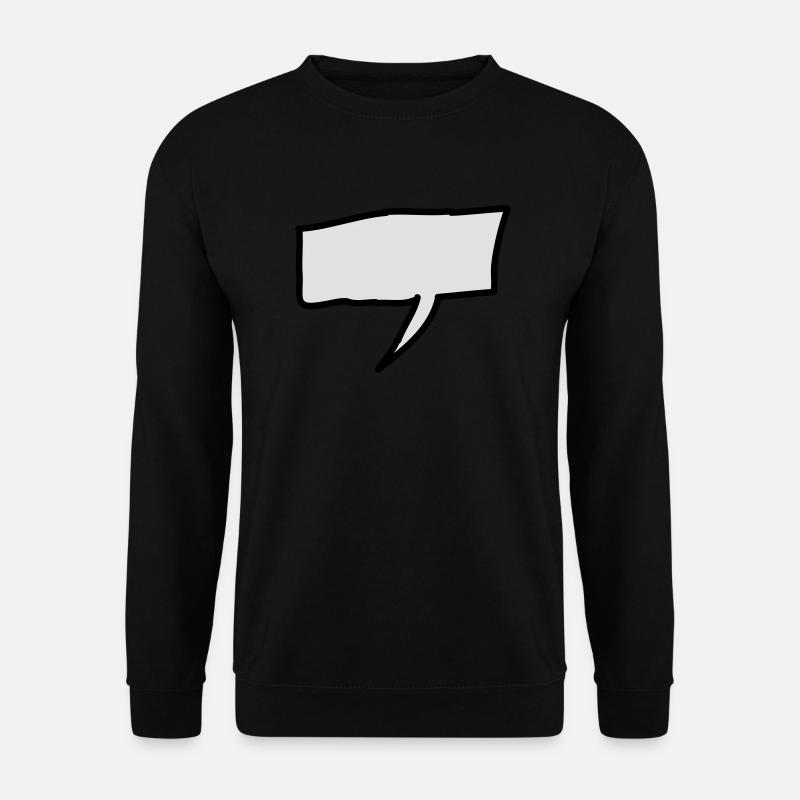 sprechblase_2c - Unisex Sweatshirt - black
