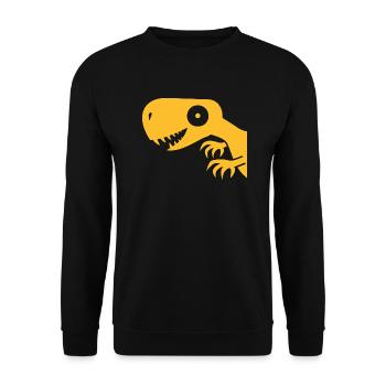 Dinosaur, dinosaur, Tyrannosaurus Rex - Unisex Sweatshirt - black - Front - Alina (178cm) & Michal (187cm)