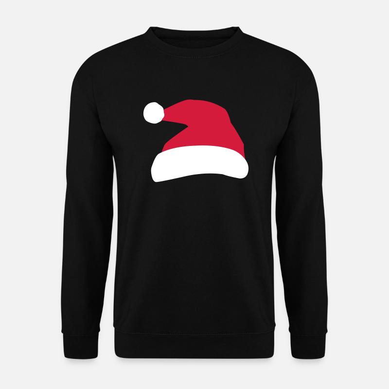 2541614 12887573 Weihnachtsmuetze - Unisex Pullover - Schwarz