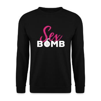 Sexbomb Hot Sexy - Unisex Sweatshirt - black - Front - Alina (178cm) & Michal (187cm)