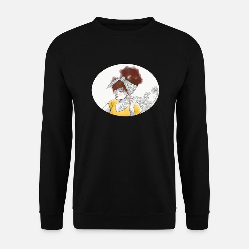 Hairstyle 1 - Unisex Pullover - Schwarz