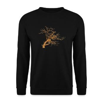 Arbre - Sweat-shirt Unisexe - noir - Devant - Alina (178cm) & Michal (187cm)