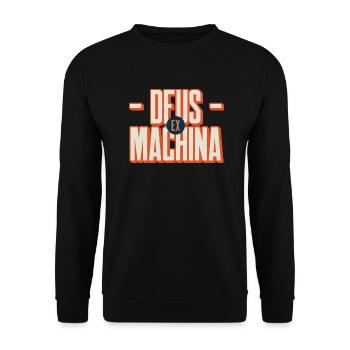 Gift 'Deus Ex Machina', for fans of Theatre - Unisex Sweatshirt - black - Front - Alina (178cm) & Michal (187cm)