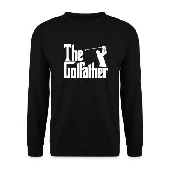 Le Golfather Mafia Golfspieler drôle - Sweat-shirt Unisexe - noir - Devant - Alina (178cm) & Michal (187cm)