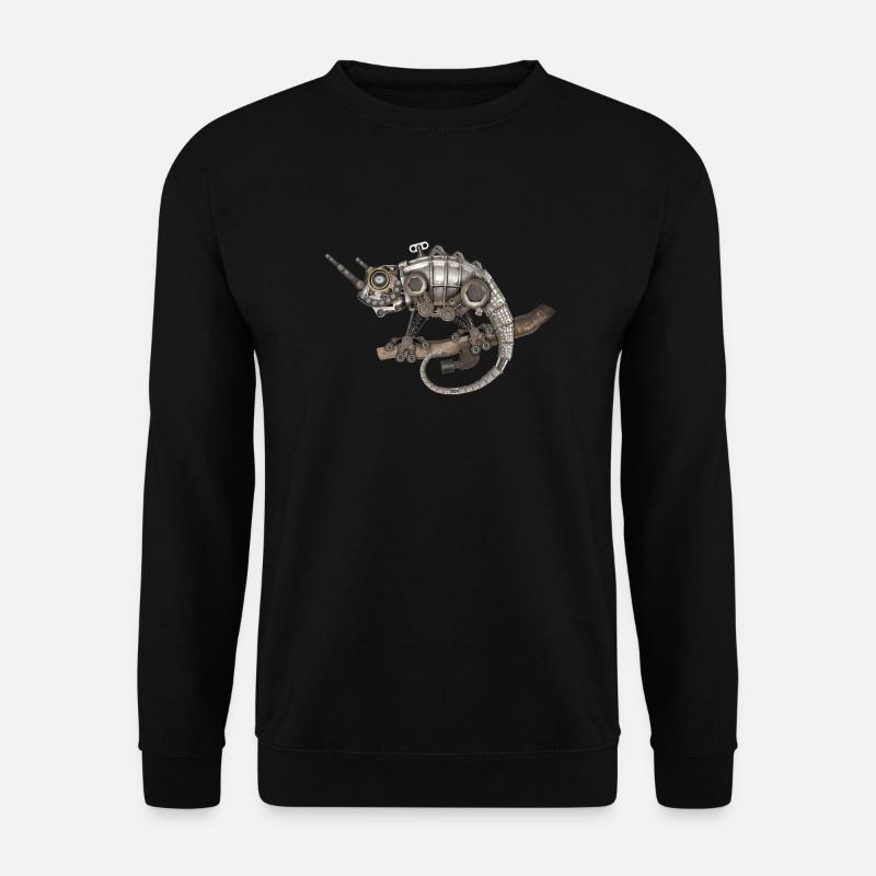 Steampunk Chameleon - Unisex Sweatshirt - black