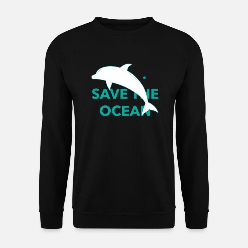 Save The Ocean - Unisex Pullover - Schwarz