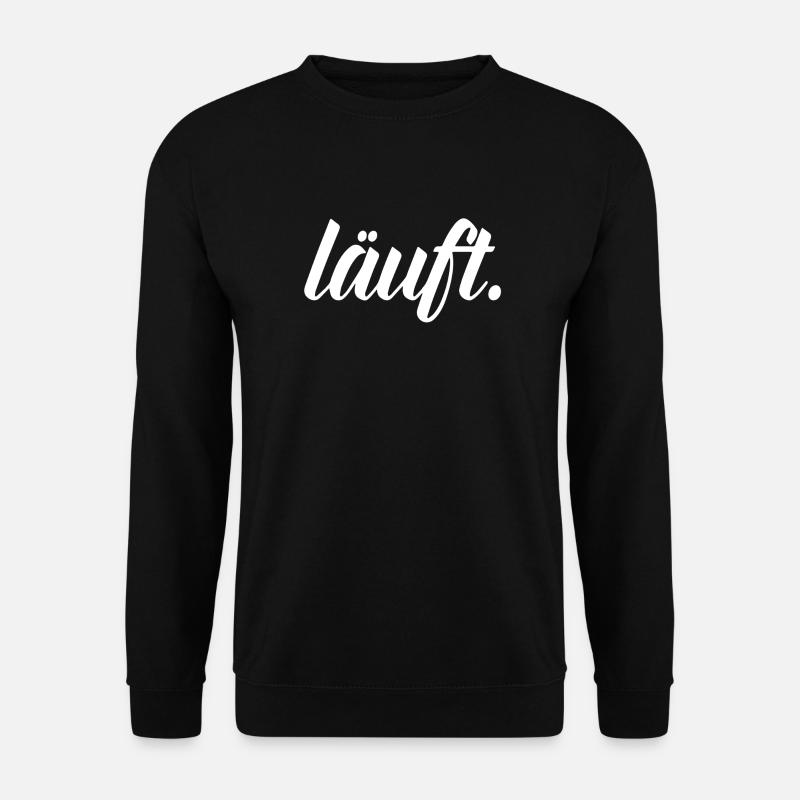 läuft. - Unisex Pullover - Schwarz