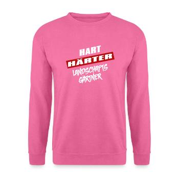 Hart Härter Landschaftsgärtner - Unisex Pullover - Pink - Vorne