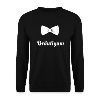 Bräutigam bachelor Hochzeit polterabend - Unisex Pullover - Schwarz - Vorne - Alina (178cm) & Michal (187cm)