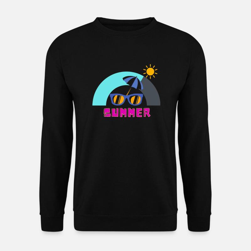 Sonniger Sommer und Freizeit - Unisex Pullover - Schwarz