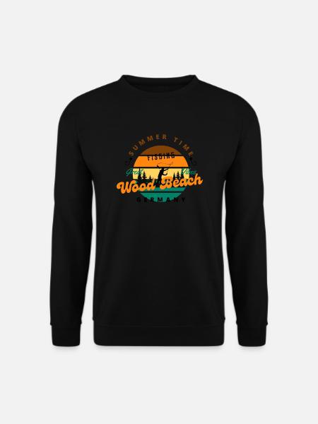 Angler Wood Beach - Unisex Pullover - Schwarz