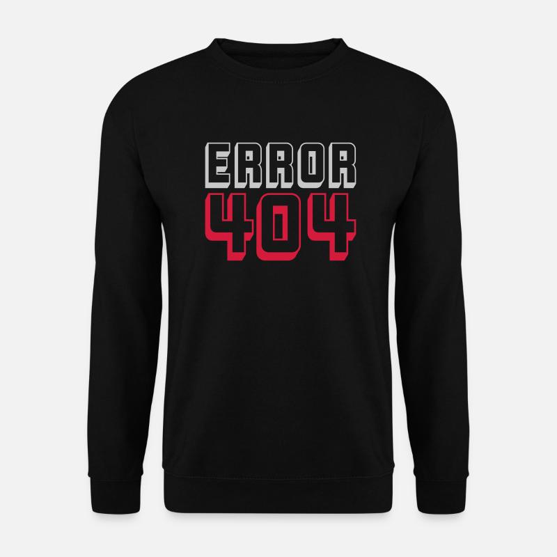 Error 404 Computer Verbindung - Unisex Pullover - Schwarz