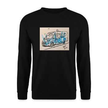 Lisbethcaradologo - Unisex Pullover - Schwarz - Vorne - Alina (178cm) & Michal (187cm)