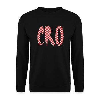 Kroatien Kroatisch Hrvatska Kroaten Kroaten Kroaten - Unisex Pullover - Schwarz - Vorne - Alina (178cm) & Michal (187cm)