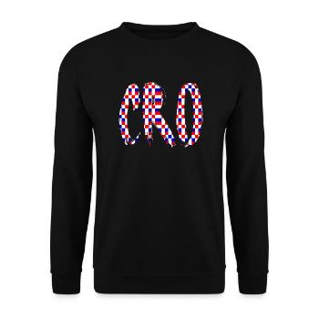 Kroatien Kroatisch Hrvatska Kroaten Kroaten Kroaten - Unisex Pullover - Schwarz - Vorne - Alina (178cm) & Michal (187cm)