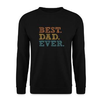 BESTER VATER ALLER ZEITEN - Unisex Pullover - Schwarz - Vorne - Alina (178cm) & Michal (187cm)