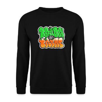 trick or treat Halloween motif - Unisex Sweatshirt - black - Front - Alina (178cm) & Michal (187cm)