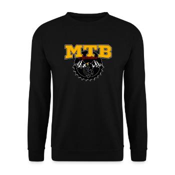 Mountain Bike - Unisex Pullover - Schwarz - Vorne - Alina (178cm) & Michal (187cm)