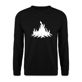 Feu de camp Camping Nature Feu de forêt à l’extérieur 15 - Sweat-shirt Unisexe - noir - Devant - Alina (178cm) & Michal (187cm)