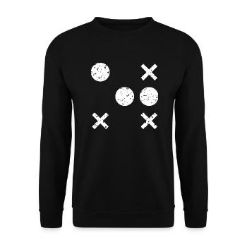 Tic Tac Toe Retro - Unisex Pullover - Schwarz - Vorne - Alina (178cm) & Michal (187cm)