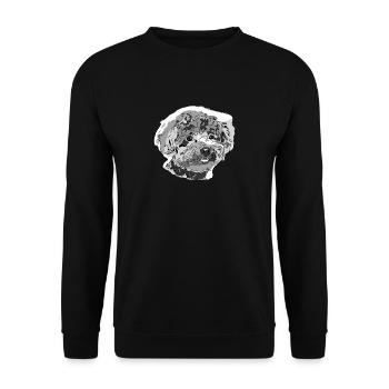 Caniche - Sweat-shirt Unisexe - noir - Devant - Alina (178cm) & Michal (187cm)