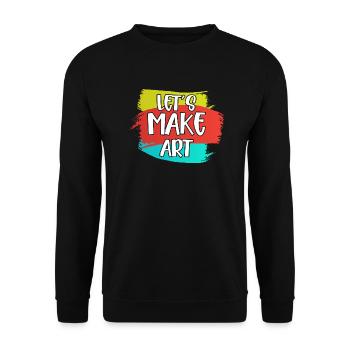 Faisons de l’éducation artistique un professeur d’art - Sweat-shirt Unisexe - noir - Devant - Alina (178cm) & Michal (187cm)
