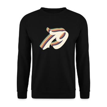 79ème anniversaire vintage - Sweat-shirt Unisexe - noir - Devant - Alina (178cm) & Michal (187cm)