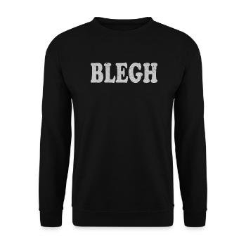 Blegh Metalcore Deathcore - Unisex Pullover - Schwarz - Vorne - Alina (178cm) & Michal (187cm)