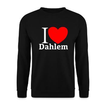 I LOVE Dahlem (Berlin) - Sweat-shirt Unisexe - noir - Devant - Alina (178cm) & Michal (187cm)