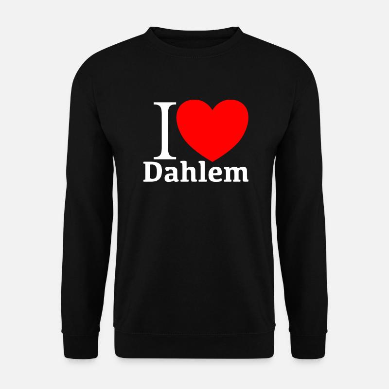 I LOVE Dahlem (Berlin) - Unisex Sweatshirt - black