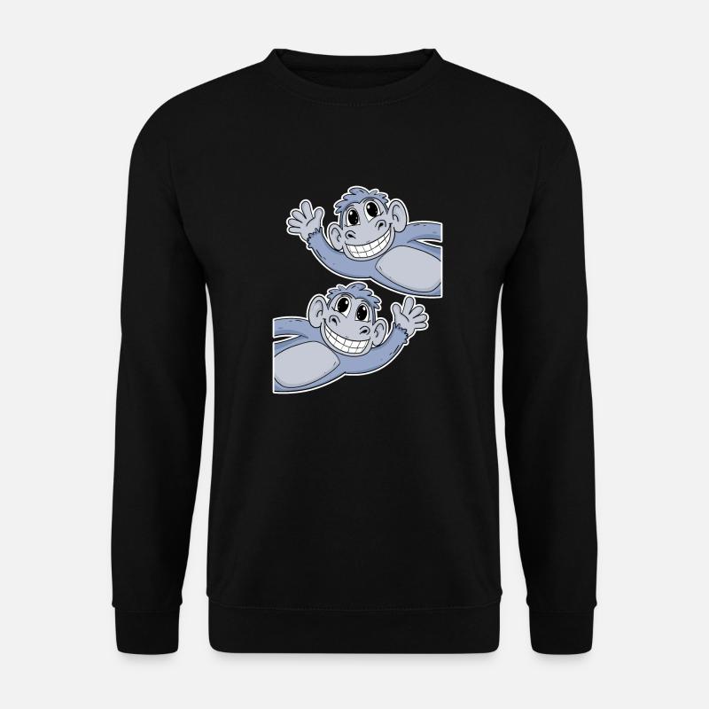 Singe Singe - Sweat-shirt Unisexe - noir