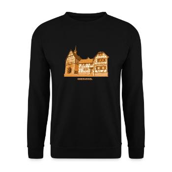 Oberursel Taunus Hochtaunus Hessen - Unisex Sweatshirt - black - Front - Alina (178cm) & Michal (187cm)