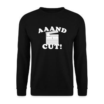 Cinéaste Réalisateur Passionné de cinéma - Sweat-shirt Unisexe - noir - Devant - Alina (178cm) & Michal (187cm)