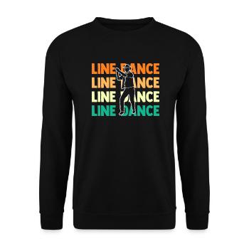 Danseur de danse en ligne - Sweat-shirt Unisexe - noir - Devant - Alina (178cm) & Michal (187cm)