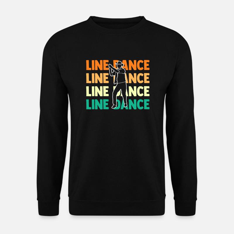 Line Dance Tänzer - Unisex Pullover - Schwarz
