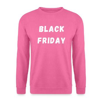 Black friday blanc - Sweat-shirt Unisexe - rose - Devant
