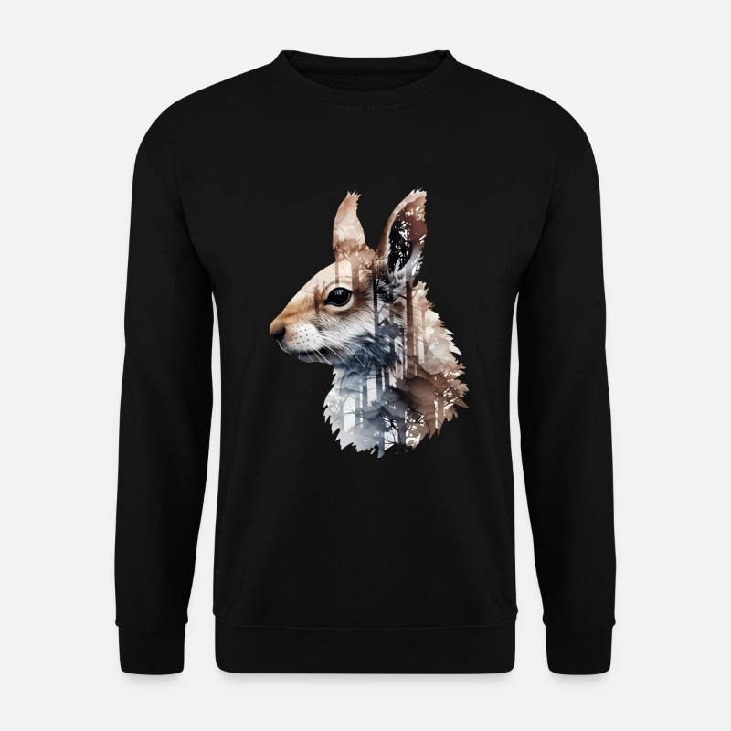 Squirrel - Unisex Sweatshirt - black