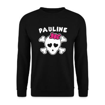 Pirate Pauline Design pour les filles et les femmes - Sweat-shirt Unisexe - noir - Devant - Alina (178cm) & Michal (187cm)