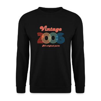 Jahrgang 2006 alle Originalteile - Unisex Pullover - Schwarz - Vorne - Alina (178cm) & Michal (187cm)