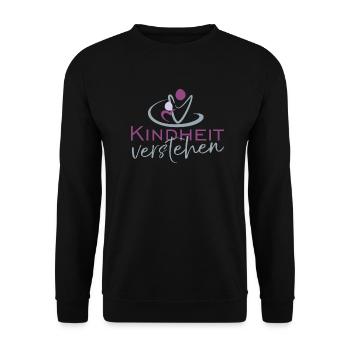 Kindheit verstehen - Unisex Pullover - Schwarz - Vorne - Alina (178cm) & Michal (187cm)