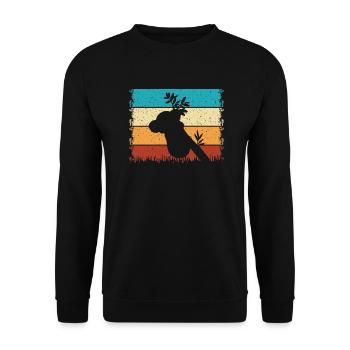 Koala - Sweat-shirt Unisexe - noir - Devant - Alina (178cm) & Michal (187cm)