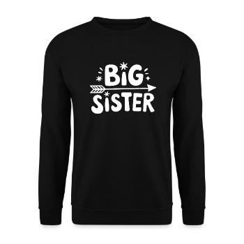 Sœur, Frère ou sœur, Famille - Sweat-shirt Unisexe - noir - Devant - Alina (178cm) & Michal (187cm)