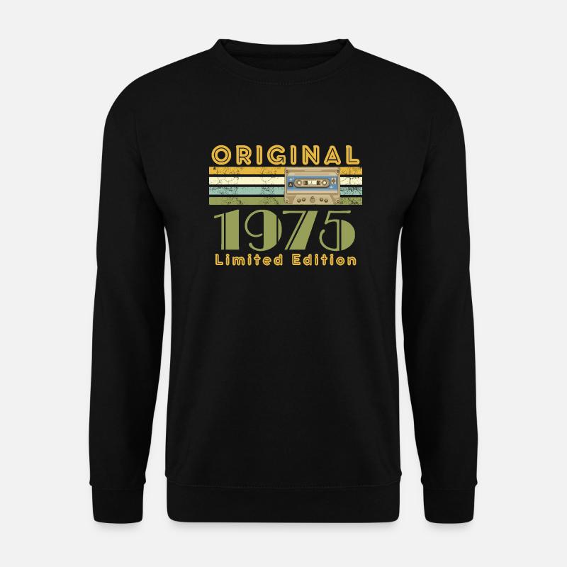 50.Geburtstag Original 1975 Limited Edition Retro - Unisex Pullover - Schwarz